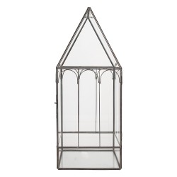 Clayre & Eef Contenitore per la propagazione decorativo 15x15x38 cm Trasparente Metallo