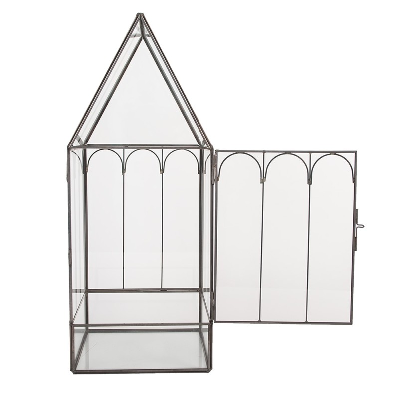 Clayre & Eef Contenitore per la propagazione decorativo 15x15x38 cm Trasparente Metallo