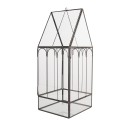 Clayre & Eef Contenitore per la propagazione decorativo 15x15x38 cm Trasparente Metallo