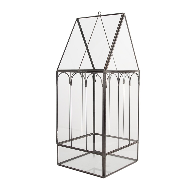 Clayre & Eef Contenitore per la propagazione decorativo 15x15x38 cm Trasparente Metallo