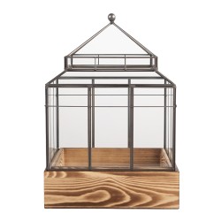 Clayre & Eef Contenitore per la propagazione decorativo 21x21x32 cm Trasparente Vetro