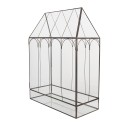 Clayre & Eef Dekorative Anzuchtkasten 35x15x46 cm Transparant Metall