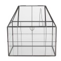 Clayre & Eef Decoratie Kweekkastje 25x16x26 cm Transparant Metaal