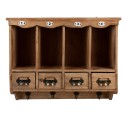 Clayre & Eef Wandregal 53x16x42 cm Braun Holz