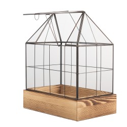 Clayre & Eef Dekorative Anzuchtkasten 26x17x32 cm Transparant Glas
