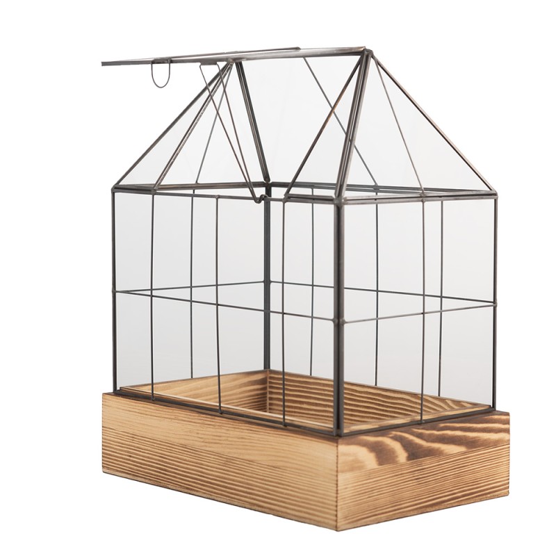 Clayre & Eef Dekorative Anzuchtkasten 26x17x32 cm Transparant Glas