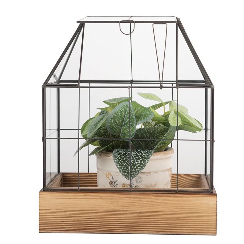Clayre & Eef Dekorative Anzuchtkasten 26x17x32 cm Transparant Glas