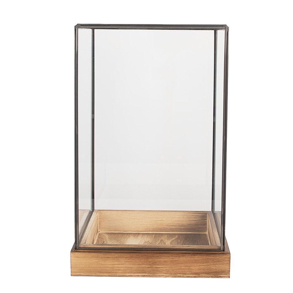 Clayre&Eef Decoratie Kweekkastje 19x19x30 cm Transparant Glas afbeelding