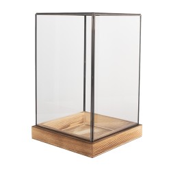 Clayre & Eef Decoratie Kweekkastje 19x19x30 cm Transparant Glas