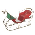 Clayre & Eef Grande Slitta di Natale 169x67x106 cm Rosso Metallo