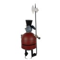 Clayre & Eef Statuetta decorativa Mouse 50x37x127 cm Grigio Metallo