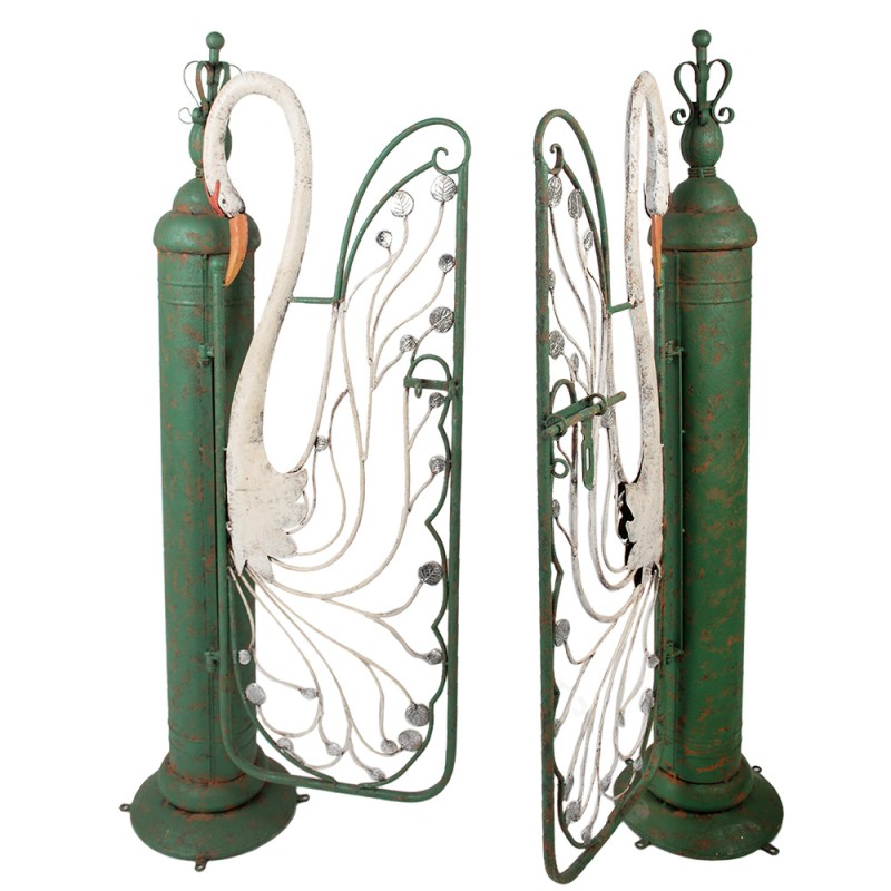Clayre & Eef Tuinpoort 132x31x138 cm Groen Metaal