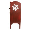Clayre & Eef Statuetta decorativa di Natale Buca delle lettere 27x21x53 cm Rosso Metallo