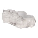 Clayre & Eef Decorative Figurine Cats 27x16x10 cm Grey Ceramic No Shape