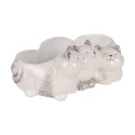 Clayre & Eef Decorative Figurine Cats 27x16x10 cm Grey Ceramic No Shape