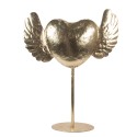 Clayre & Eef Statuetta decorativa Cuore 38x11x47 cm Color oro Metallo