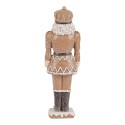 Clayre & Eef Statuetta decorativa di Natale Schiaccianoci 6x5x18 cm Marrone Plastica