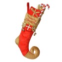 Clayre & Eef Calze di Natale 24x7x46 cm Rosso Sintetico