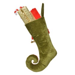 Clayre & Eef Calze di Natale 24x7x46 cm Rosso Sintetico