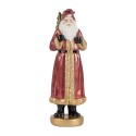 Clayre & Eef Statuetta decorativa di Natale Babbo Natale 6x5x15 cm Rosso Plastica