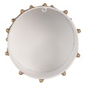 Clayre & Eef Statuetta decorativa di Natale Tamburo Ø 40x25 / Ø 26x17 cm Bianco Nero Metallo