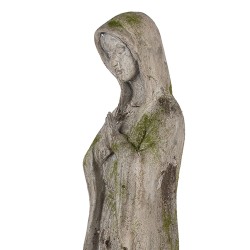 Clayre & Eef Statuetta decorativa Maria 15x15x67 cm Beige Plastica