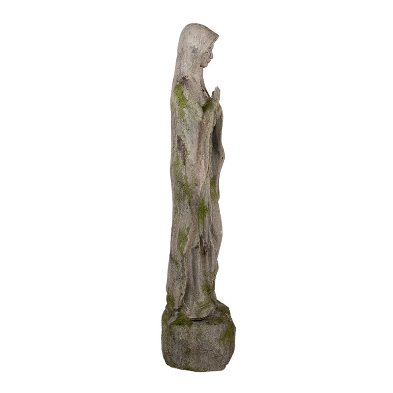 Clayre & Eef Statuetta decorativa Maria 15x15x67 cm Beige Plastica