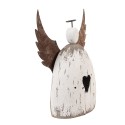 Clayre & Eef Image de décoration Ange 19x6x21 cm Blanc Marron Bois Aucune forme