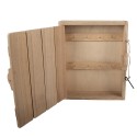 Clayre & Eef Key Cabinet 24x7x30 cm Brown White Wood No Shape