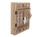 Clayre & Eef Key Cabinet 24x7x30 cm Brown White Wood No Shape