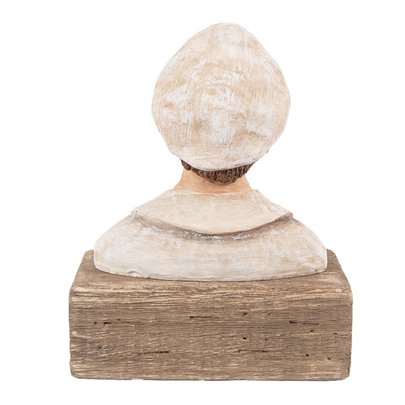 Clayre & Eef Dekorationsfigur Matrose 16x8x20 cm Beige Holz