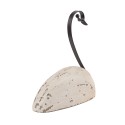 Clayre & Eef Décoration de Noël Image Cygne 17x8x19 cm Blanc Bois Aucune forme