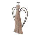 Clayre & Eef Dekorationsfigur Engel 12x3x18 cm Braun Holz Keine Form