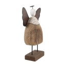 Clayre & Eef Dekorationsfigur Engel 20x6x25 cm Braun Holz Keine Form