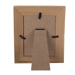 Clayre & Eef Cadre photo 10x15 cm Marron Rouge Bois Aucune forme