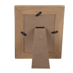 Clayre & Eef Cadre photo 10x15 cm Marron Beige Bois Aucune forme