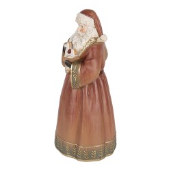 Clayre & Eef Décoration de Noël Image Père Noël 20x18x39 cm Rouge Plastique Aucune forme