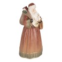Clayre & Eef Décoration de Noël Image Père Noël 20x18x39 cm Rouge Plastique Aucune forme