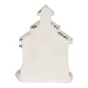 Clayre & Eef Décoration de Noël avec lumières LED Maison 16x9x21 cm Beige Plastique Aucune forme