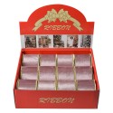 Clayre & Eef Nastro Decorativo 63 mm x 5 m Rosa Sintetico