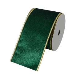 Clayre & Eef Decoratie Lint 63 mm x 5 m Groen Synthetisch