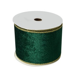 Clayre & Eef Decoratie Lint 63 mm x 5 m Groen Synthetisch