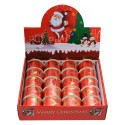 Clayre & Eef Christmas ribbon 50 mm Red Gold colored Synthetic