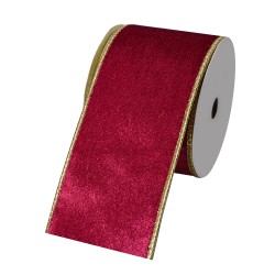 Clayre & Eef Decoratie Lint 63 mm x 5 m Roze Synthetisch