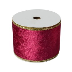 Clayre & Eef Decoratie Lint 63 mm x 5 m Roze Synthetisch