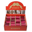 Clayre & Eef Decoratie Lint 63 mm x 5 m Roze Synthetisch