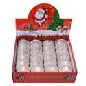 Clayre & Eef Kerstlint 38 mm Wit Goudkleurig Synthetisch