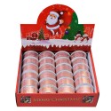 Clayre & Eef Ruban de Noël 38 mm Rose Couleur or Synthétique