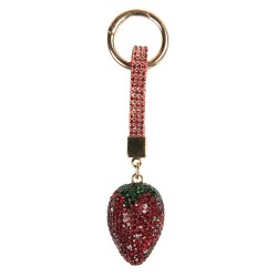 Clayre & Eef Keychain Strawberries 3x3x14 cm Red Plastic