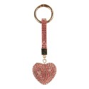 Clayre & Eef Porte-clés Coeur 4x3x13 cm Rouge Plastique